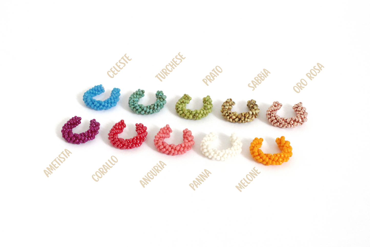 Ear Cuff perline *tinta unita