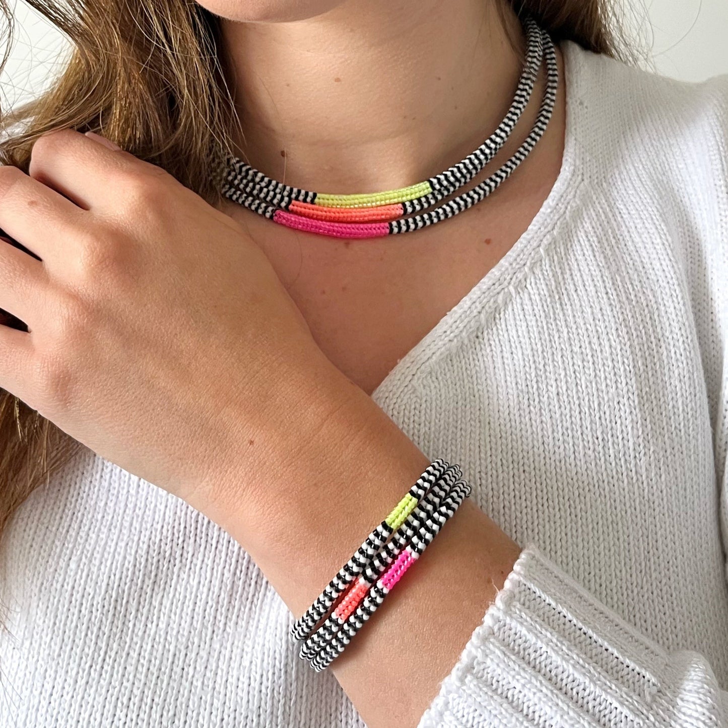 Collana e bracciale Snake