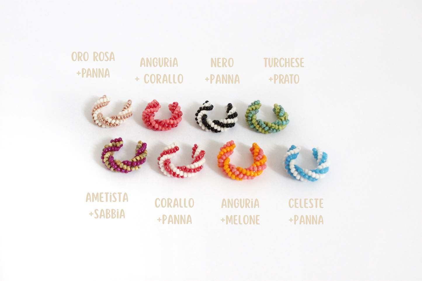 Ear Cuff perline *righe
